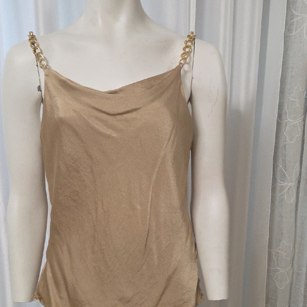 DO+BE Gold Chain Strap Camisole Medium Sz[1484]